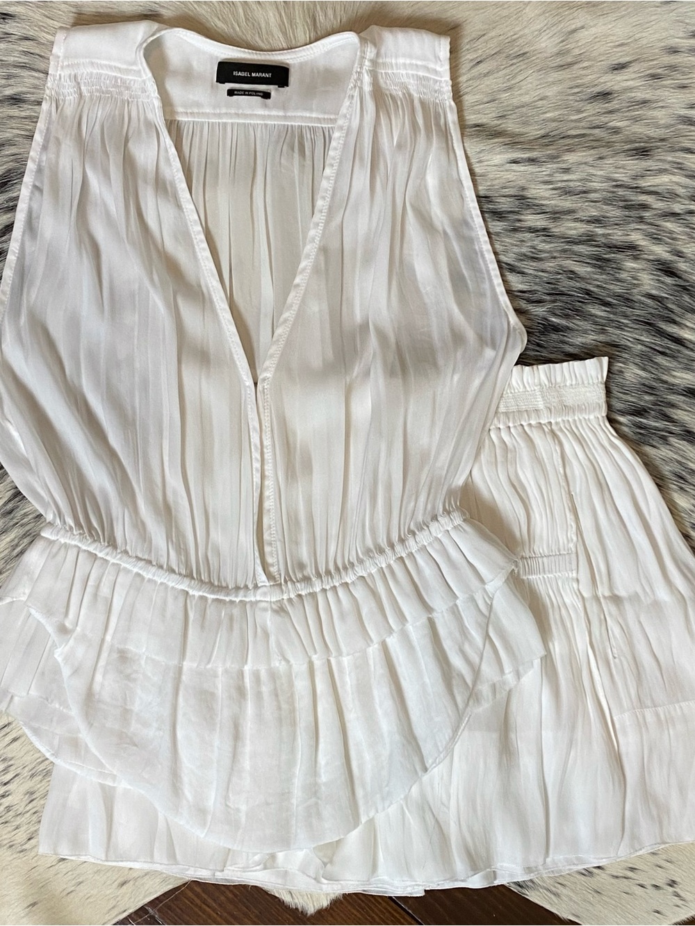 ISABEL MARANT VINTAGE BOHO INSPIRED RAGLAN TOP & SKIRT SET